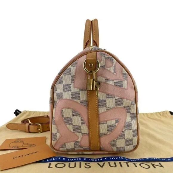 Louis Vuitton Limited Edition Damier Azur Tahitiennes Speedy Bandouliere 30 - Picture 7 of 14